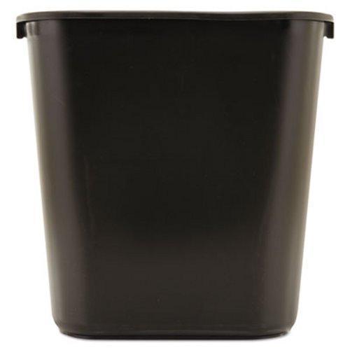 2PK Rubbermaid Deskside 7 Gallon Plastic Wastebasket, Black Sale