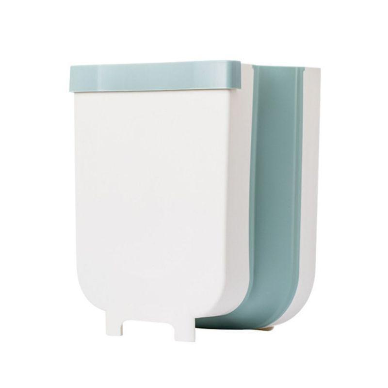 Luxsea Camping Trash Cans for Bathroom RV Cabinet Door Toilet Folding Waste Bin for Bedroom Car Hanging Storage Bin Sale