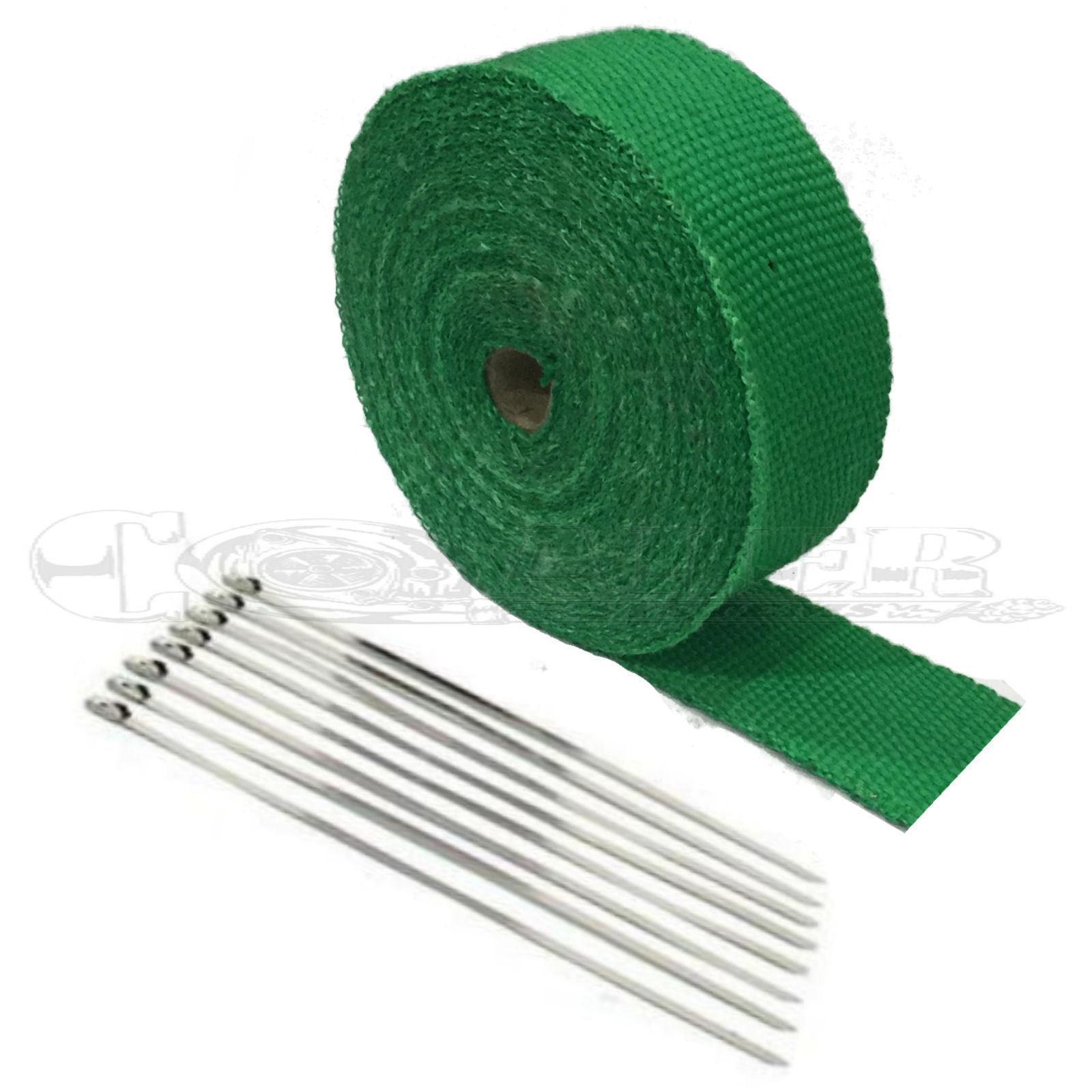 Harley 2" x 50' Motorcycle Protection Header Exhaust Heat Wrap – Green Sale
