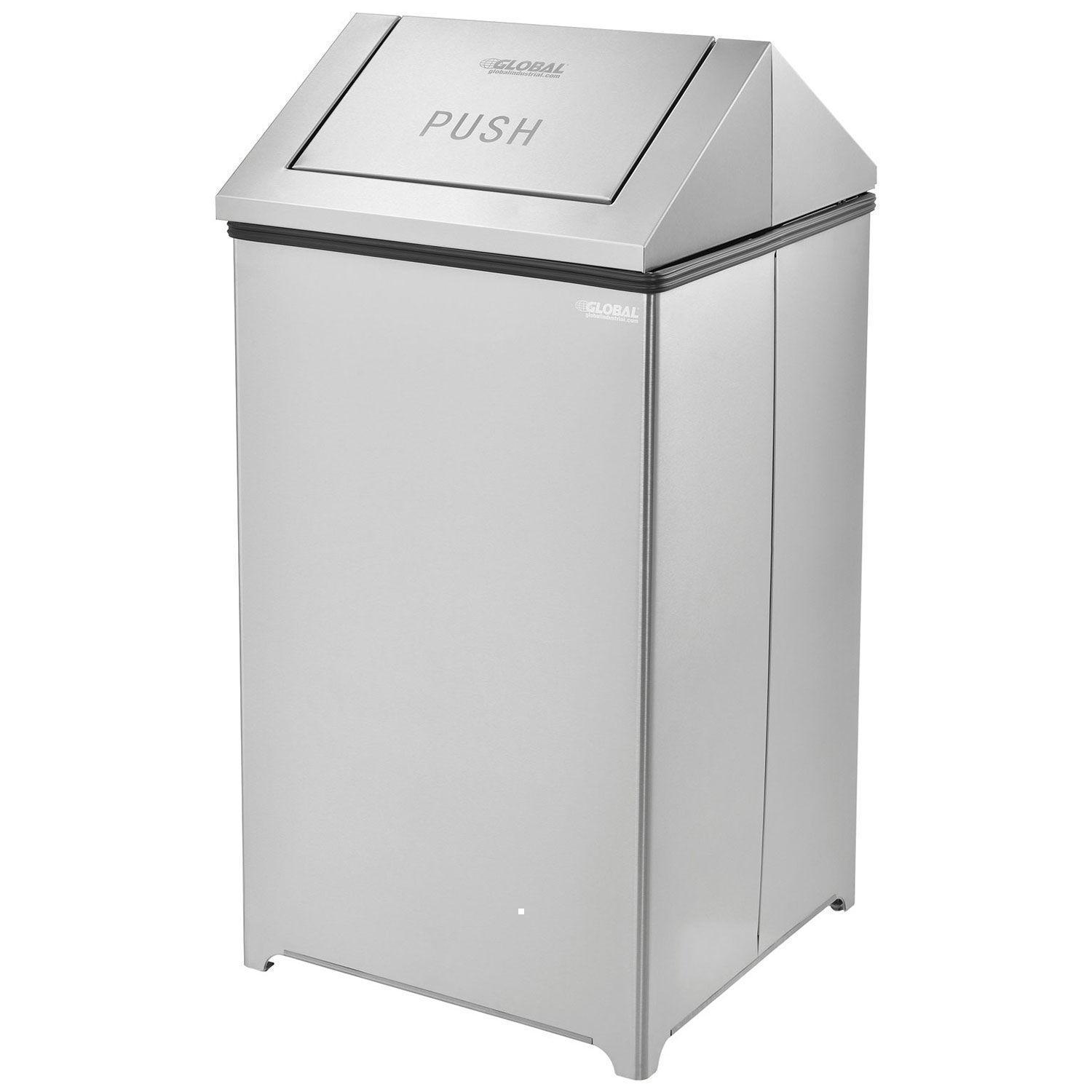 40 Gallon Stainless Steel Swing Top Receptacle Sale